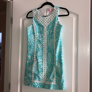 Girls blue and white Lily Pulitzer dress